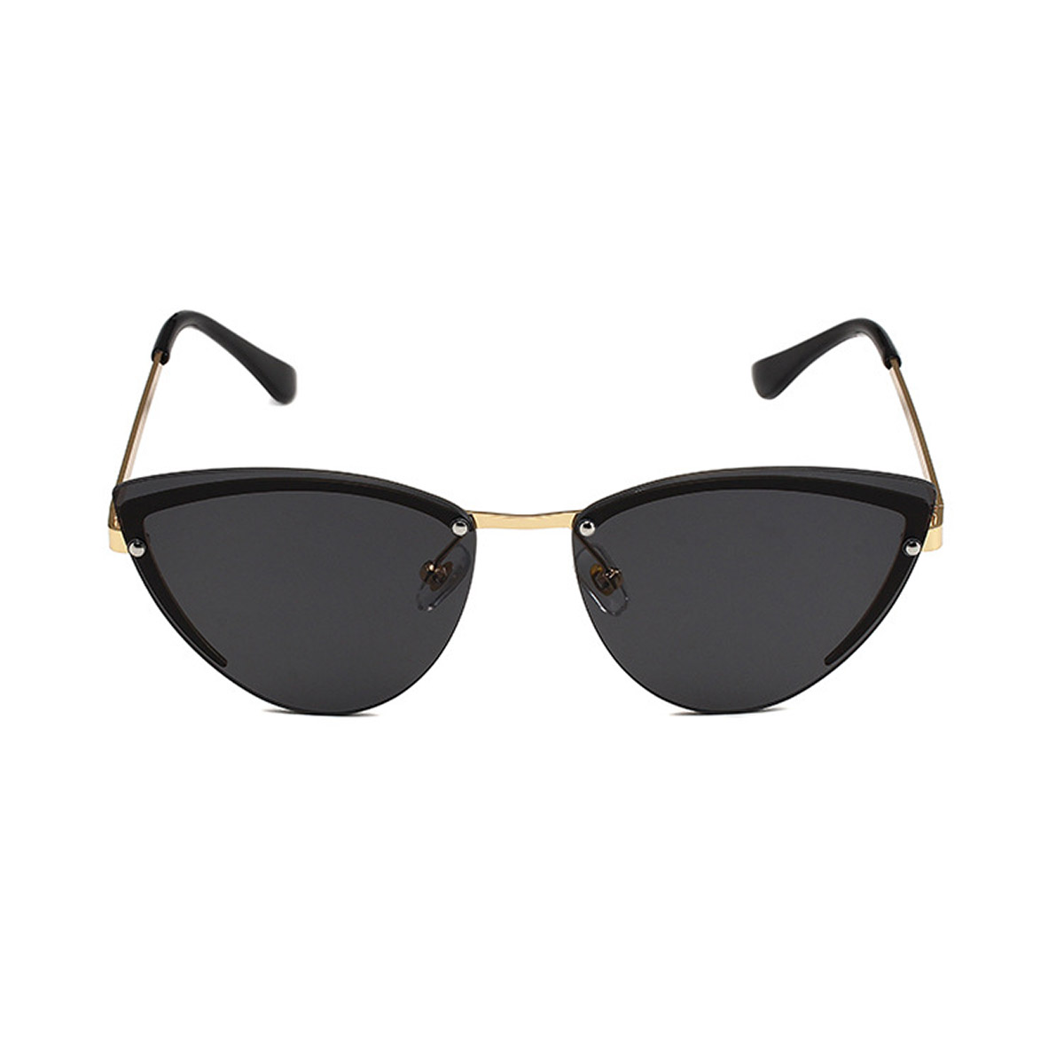Cat-eye havsfärgade metallsolglasögon Cat-eye havsfärgade metallsolglasögon